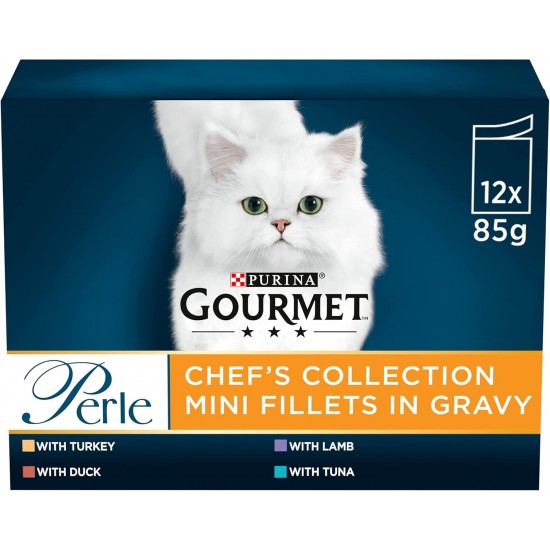 Gourmet Wet Cat Food Perle Country Medley, 96 Pouches, 96 x 85 g Gourmet Wet Cat Food Perle Country Medley, 96 Pouches, 96 x 85 g