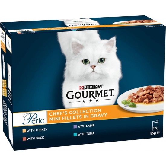 Gourmet Wet Cat Food Perle Country Medley, 96 Pouches, 96 x 85 g Gourmet Wet Cat Food Perle Country Medley, 96 Pouches, 96 x 85 g
