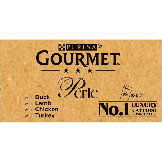 Gourmet Wet Cat Food Perle Country Medley, 96 Pouches, 96 x 85 g Gourmet Wet Cat Food Perle Country Medley, 96 Pouches, 96 x 85 g