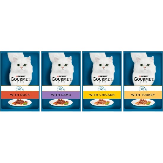 Gourmet Wet Cat Food Perle Country Medley, 96 Pouches, 96 x 85 g Gourmet Wet Cat Food Perle Country Medley, 96 Pouches, 96 x 85 g