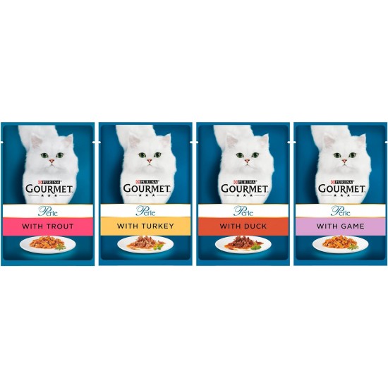 Gourmet Wet Cat Food Perle Country Medley, 96 Pouches, 96 x 85 g Gourmet Wet Cat Food Perle Country Medley, 96 Pouches, 96 x 85 g