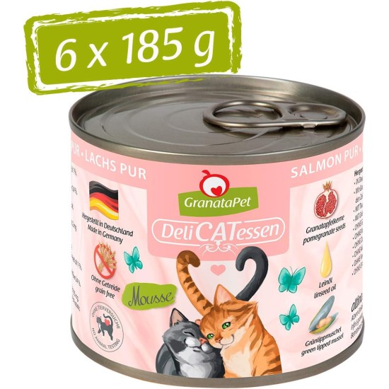 GranataPet DeliCatessen Turkey & Pheasant, Wet Food for Cats, Cat Feed for Gourmands, Grain-Free Feed & No Added Sugar, 6 x 85 g GranataPet DeliCatessen Turkey & Pheasant, Wet Food for Cats, Cat Feed for Gourmands, Grain-Free Feed & No Added Sugar, 6 x 85 g