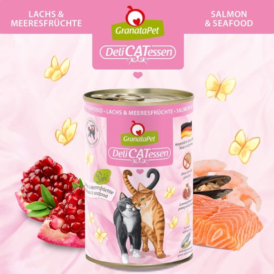 GranataPet DeliCatessen Turkey & Pheasant, Wet Food for Cats, Cat Feed for Gourmands, Grain-Free Feed & No Added Sugar, 6 x 85 g GranataPet DeliCatessen Turkey & Pheasant, Wet Food for Cats, Cat Feed for Gourmands, Grain-Free Feed & No Added Sugar, 6 x 85 g