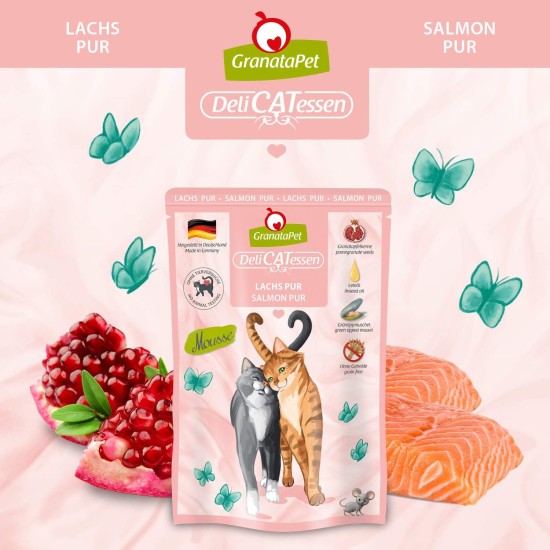 GranataPet DeliCatessen Turkey & Pheasant, Wet Food for Cats, Cat Feed for Gourmands, Grain-Free Feed & No Added Sugar, 6 x 85 g GranataPet DeliCatessen Turkey & Pheasant, Wet Food for Cats, Cat Feed for Gourmands, Grain-Free Feed & No Added Sugar, 6 x 85 g