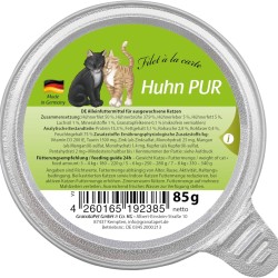 GranataPet Filet à la carte chicken PUR, wet food for cats, fillet pieces without cereals, cat food without added sugar, high meat content, 6 x 85 g GranataPet Filet à la carte chicken PUR, wet food for cats, fillet pieces without cereals, cat food without added sugar, high meat content, 6 x 85 g