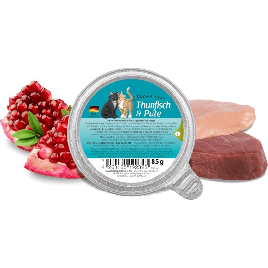 GranataPet Filet à la carte chicken PUR, wet food for cats, fillet pieces without cereals, cat food without added sugar, high meat content, 6 x 85 g GranataPet Filet à la carte chicken PUR, wet food for cats, fillet pieces without cereals, cat food without added sugar, high meat content, 6 x 85 g