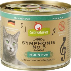 GranataPet Symphony No. 5 Chicken PUR, 6 x 200 g, Cat Food without Grains and Added Sugar, Fillet in Natural Jelly, Delicate Wet Food for Cats GranataPet Symphony No. 5 Chicken PUR, 6 x 200 g, Cat Food without Grains and Added Sugar, Fillet in Natural Jelly, Delicate Wet Food for Cats