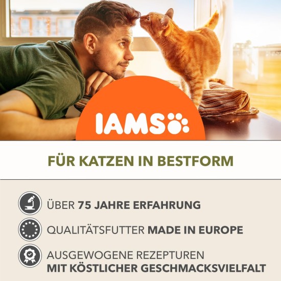 IAMS Advanced Nutrition Wet Food Grain Free Country Collection in Sauce for Cats from 1 Year Old 1.02 kg IAMS Advanced Nutrition Wet Food Grain Free Country Collection in Sauce for Cats from 1 Year Old 1.02 kg