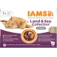 IAMS Delights Land & Sea Collection Wet Cat Food, Multipack with Meat and Fish Varieties in Sauce, Wet Food for Cats from 1 Year, 12 x 85 g IAMS Delights Land & Sea Collection Wet Cat Food, Multipack with Meat and Fish Varieties in Sauce, Wet Food for Cats from 1 Year, 12 x 85 g