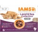 IAMS Delights Land & Sea Collection Wet Cat Food, Multipack with Meat and Fish Varieties in Sauce, Wet Food for Cats from 1 Year, 12 x 85 g IAMS Delights Land & Sea Collection Wet Cat Food, Multipack with Meat and Fish Varieties in Sauce, Wet Food for Cats from 1 Year, 12 x 85 g