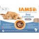 IAMS Delights Sea Collection Wet Cat Food - Multipack with Fish Varieties (Salmon, Tuna, Trout, Sea Fish) in Jelly or Sauce, Wet Food for Cats from 1 Year, 12 x 85 g IAMS Delights Sea Collection Wet Cat Food - Multipack with Fish Varieties (Salmon, Tuna, Trout, Sea Fish) in Jelly or Sauce, Wet Food for Cats from 1 Year, 12 x 85 g