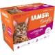 IAMS Delights Senior Wet Cat Food, Multipack with Chicken and Fish in Sauce, High-Quality Wet Food for Older Cats from 7 Years, 12 x 85 g IAMS Delights Senior Wet Cat Food, Multipack with Chicken and Fish in Sauce, High-Quality Wet Food for Older Cats from 7 Years, 12 x 85 g