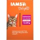 IAMS Delights Senior Wet Cat Food, Multipack with Chicken and Fish in Sauce, High-Quality Wet Food for Older Cats from 7 Years, 12 x 85 g IAMS Delights Senior Wet Cat Food, Multipack with Chicken and Fish in Sauce, High-Quality Wet Food for Older Cats from 7 Years, 12 x 85 g