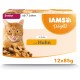IAMS Delights Senior Wet Cat Food, Multipack with Chicken and Fish in Sauce, High-Quality Wet Food for Older Cats from 7 Years, 12 x 85 g IAMS Delights Senior Wet Cat Food, Multipack with Chicken and Fish in Sauce, High-Quality Wet Food for Older Cats from 7 Years, 12 x 85 g