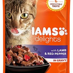 Iams Delights Adult With Lamb and Red Pepper In Gravy, 85 g Iams Delights Adult With Lamb and Red Pepper In Gravy, 85 g