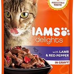 Iams Delights Adult With Lamb and Red Pepper In Gravy, 85 g Iams Delights Adult With Lamb and Red Pepper In Gravy, 85 g