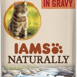 Iams Naturally Adult Cat With North Atlantic Salmon In Gravy, 85 g Iams Naturally Adult Cat With North Atlantic Salmon In Gravy, 85 g