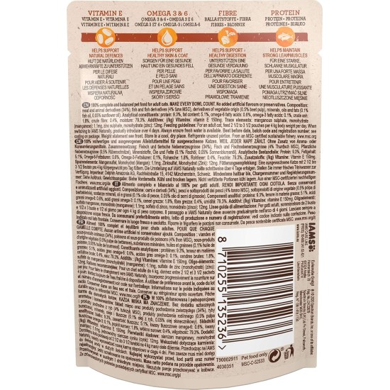 Iams Naturally Adult Cats Wet Tuna Food Iams Naturally Adult Cats Wet Tuna Food