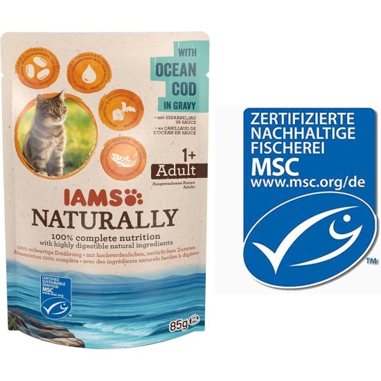Iams Naturally Adult Cats Wet Tuna Food Iams Naturally Adult Cats Wet Tuna Food