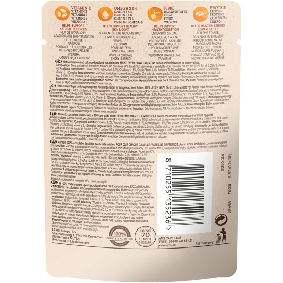 Iams Naturally Adult Cats Wet Tuna Food Iams Naturally Adult Cats Wet Tuna Food
