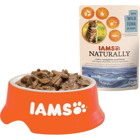 Iams Naturally Adult Cats Wet Tuna Food Iams Naturally Adult Cats Wet Tuna Food