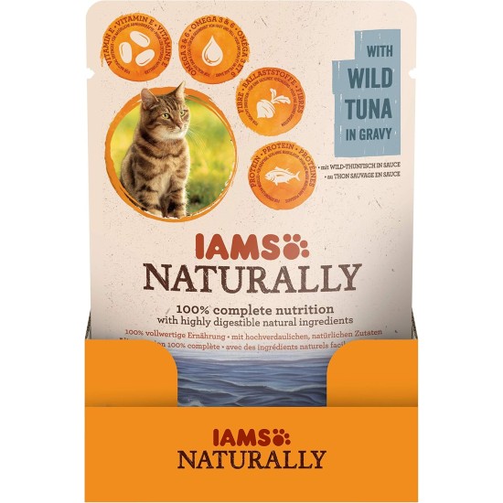 Iams Naturally Adult Cats Wet Tuna Food Iams Naturally Adult Cats Wet Tuna Food