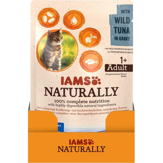 Iams Naturally Adult Cats Wet Tuna Food Iams Naturally Adult Cats Wet Tuna Food