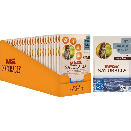 Iams Naturally Adult Cats Wet Tuna Food Iams Naturally Adult Cats Wet Tuna Food
