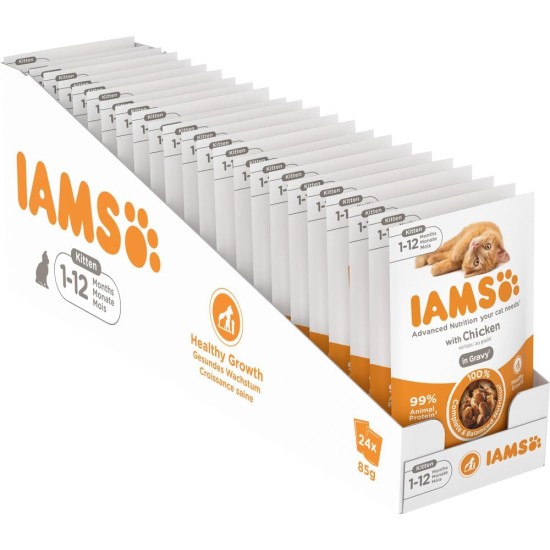 Iams Wet Cat Food Delights Gravy, 12 x 85 g Iams Wet Cat Food Delights Gravy, 12 x 85 g
