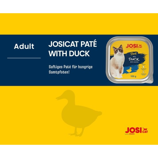 JosiCat Paté with Beef (32 x 100 g) | Adult | Premium Wet Food for Adult Cats | Pate with Beef | Vitamin D3 & E | Grain-Free | Powered by Josera | Wet Cat Food | Pack of 32 JosiCat Paté with Beef (32 x 100 g) | Adult | Premium Wet Food for Adult Cats | Pate with Beef | Vitamin D3 & E | Grain-Free | Powered by Josera | Wet Cat Food | Pack of 32