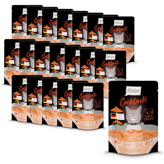 MjAMjAM - Delicious drink for cats - cocktails - plucked chicken meat, pack of 20 (20 x 40), grain-free MjAMjAM - Delicious drink for cats - cocktails - plucked chicken meat, pack of 20 (20 x 40), grain-free