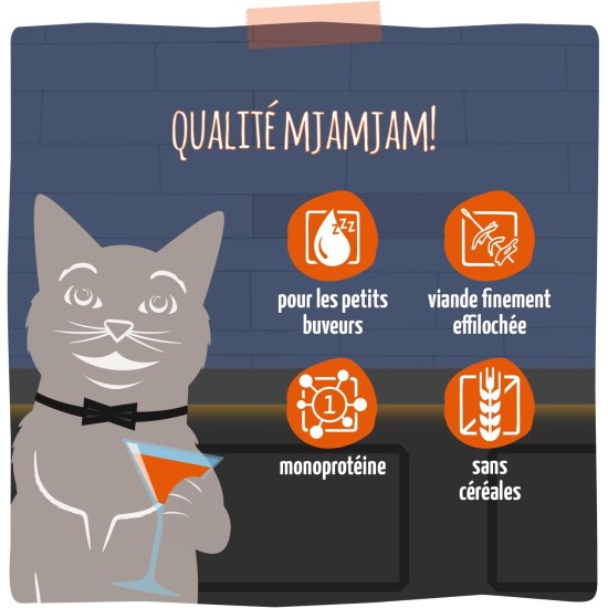 MjAMjAM - Delicious drink for cats - cocktails - plucked chicken meat, pack of 20 (20 x 40), grain-free MjAMjAM - Delicious drink for cats - cocktails - plucked chicken meat, pack of 20 (20 x 40), grain-free