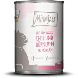 MjAMjAM - Premium Wet Cat Food - Duo of Tender Duck and Juicy Chicken on Carrots, 1 Pack (1 x 400g), Grain Free with Extra Meat MjAMjAM - Premium Wet Cat Food - Duo of Tender Duck and Juicy Chicken on Carrots, 1 Pack (1 x 400g), Grain Free with Extra Meat