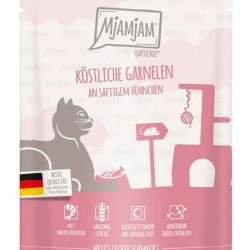 MjAMjAM - Premium Wet Cat Food - Squeezy - Delicious Shrimp with Juicy Chicken, 1 Pack (1 x 300 g), Grain-Free with Additional Meat MjAMjAM - Premium Wet Cat Food - Squeezy - Delicious Shrimp with Juicy Chicken, 1 Pack (1 x 300 g), Grain-Free with Additional Meat