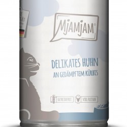 MjAMjAM - Premium Wet Food for Cats - Delicate Chicken on Steamed Pumpkin, Pack of 1 (1 x 400 g), Grain-Free with Extra Meat MjAMjAM - Premium Wet Food for Cats - Delicate Chicken on Steamed Pumpkin, Pack of 1 (1 x 400 g), Grain-Free with Extra Meat