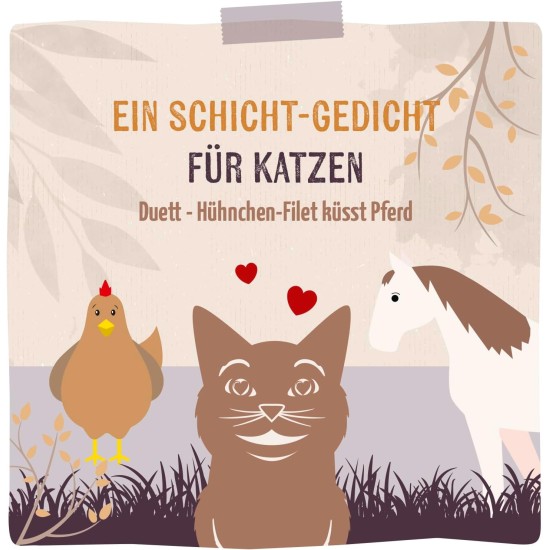 MjAMjAM - Premium Wet Food for Cats - Duet - Salmon Fillet Kisses Chicken, Pack of 6 (6 x 390 g), Grain-Free MjAMjAM - Premium Wet Food for Cats - Duet - Salmon Fillet Kisses Chicken, Pack of 6 (6 x 390 g), Grain-Free