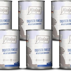 MjAMjAM - Premium Wet Food for Cats - Exquisite Trout on Juicy Chicken, Pack of 6 (6 x 400 g), Grain-Free MjAMjAM - Premium Wet Food for Cats - Exquisite Trout on Juicy Chicken, Pack of 6 (6 x 400 g), Grain-Free