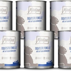 MjAMjAM - Premium Wet Food for Cats - Exquisite Trout on Juicy Chicken, Pack of 6 (6 x 800 g), Grain-Free MjAMjAM - Premium Wet Food for Cats - Exquisite Trout on Juicy Chicken, Pack of 6 (6 x 800 g), Grain-Free