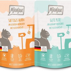MjAMjAM - Premium Wet Food for Cats - Mono Pack 1 125 g, Pack of 12 (12 x 125 g), Natural with Extra Meat MjAMjAM - Premium Wet Food for Cats - Mono Pack 1 125 g, Pack of 12 (12 x 125 g), Natural with Extra Meat