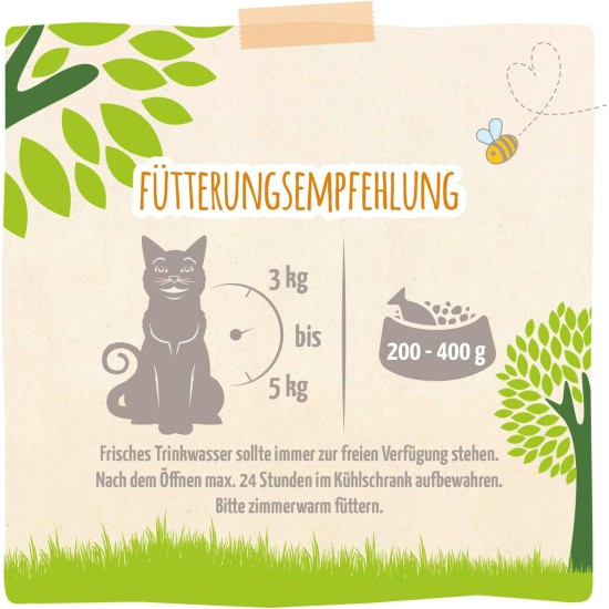 MjAMjAM - Premium Wet Food for Cats - Naturally Delicious - The Organic Box, Pack of 6 (6 x 400 g), Grain-Free MjAMjAM - Premium Wet Food for Cats - Naturally Delicious - The Organic Box, Pack of 6 (6 x 400 g), Grain-Free