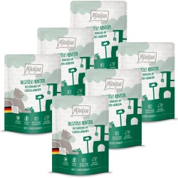 MjAMjAM - Premium Wet Food for Cats - Quetschie - Delicious Reindeer with Chicken on Delicious Carrots, Pack of 6 (6 x 300 g), Grain-Free with Extra Meat MjAMjAM - Premium Wet Food for Cats - Quetschie - Delicious Reindeer with Chicken on Delicious Carrots, Pack of 6 (6 x 300 g), Grain-Free with Extra Meat
