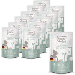 MjAMjAM - Premium Wet Food for Cats - Quetschie - Duo of Excellent Veal & Herring, Pack of 12 (12 x 125 g), Grain-Free MjAMjAM - Premium Wet Food for Cats - Quetschie - Duo of Excellent Veal & Herring, Pack of 12 (12 x 125 g), Grain-Free