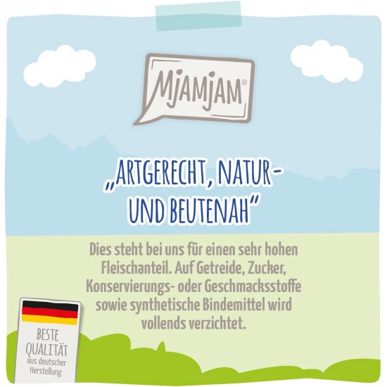 MjAMjAM - Premium Wet Food for Cats - Quetschie - Exquisite Trout on Juicy Chicken, Pack of 6 (6 x 300 g), Grain-Free MjAMjAM - Premium Wet Food for Cats - Quetschie - Exquisite Trout on Juicy Chicken, Pack of 6 (6 x 300 g), Grain-Free
