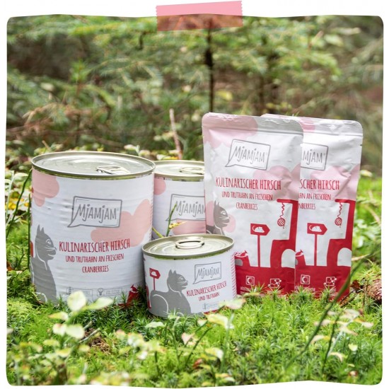 MjAMjAM - Premium Wet Food for Cats - Quetschie - Pure Meat Enjoyment - Pure Delicate Duck 6 Pack (6 x 300 g), Grain-Free with Extra Meat MjAMjAM - Premium Wet Food for Cats - Quetschie - Pure Meat Enjoyment - Pure Delicate Duck 6 Pack (6 x 300 g), Grain-Free with Extra Meat