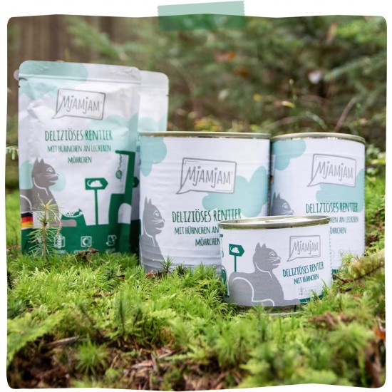 MjAMjAM - Premium Wet Food for Cats - Quetschie - Pure Meat Enjoyment - Pure Delicate Duck 6 Pack (6 x 300 g), Grain-Free with Extra Meat MjAMjAM - Premium Wet Food for Cats - Quetschie - Pure Meat Enjoyment - Pure Delicate Duck 6 Pack (6 x 300 g), Grain-Free with Extra Meat