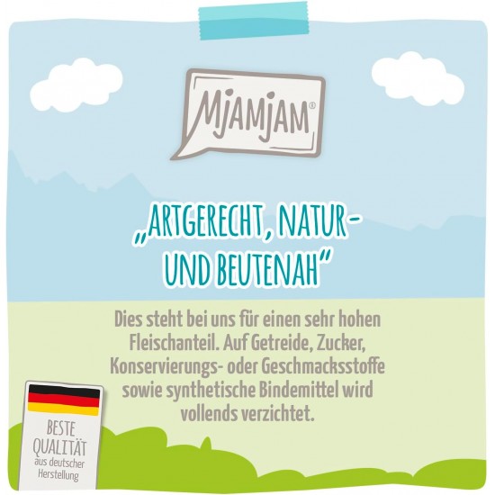 MjAMjAM - Premium Wet Food for Cats - Quetschie - Pure Meat Enjoyment - Pure Delicate Duck 6 Pack (6 x 300 g), Grain-Free with Extra Meat MjAMjAM - Premium Wet Food for Cats - Quetschie - Pure Meat Enjoyment - Pure Delicate Duck 6 Pack (6 x 300 g), Grain-Free with Extra Meat