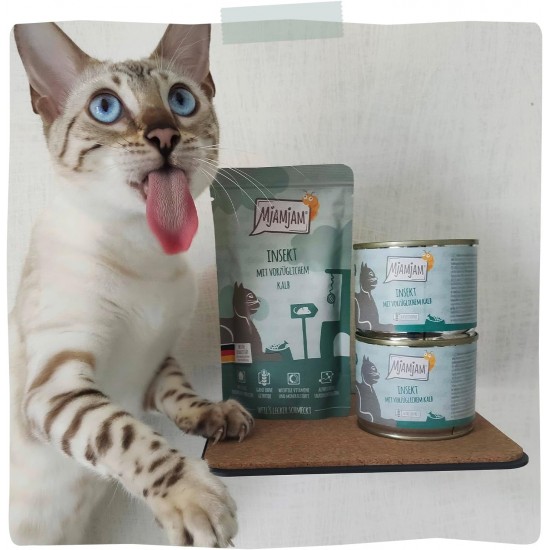 MjAMjAM - Premium Wet Food for Cats - Quetschie - Pure Meat Enjoyment - Pure Delicate Duck 6 Pack (6 x 300 g), Grain-Free with Extra Meat MjAMjAM - Premium Wet Food for Cats - Quetschie - Pure Meat Enjoyment - Pure Delicate Duck 6 Pack (6 x 300 g), Grain-Free with Extra Meat