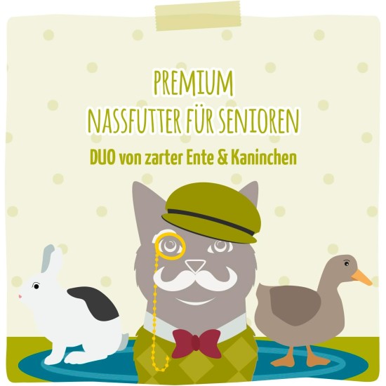 MjAMjAM - Premium Wet Food for Cats - Senior - Juicy Chicken, Pack of 6 (6 x 200 g), Grain-Free MjAMjAM - Premium Wet Food for Cats - Senior - Juicy Chicken, Pack of 6 (6 x 200 g), Grain-Free