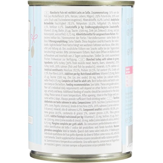 MjAMjAM - Premium Wet Food for Cats - Trial Pack I on Sauce, Pack of 6 (6 x 185 g), Grain-Free with Extra Meat MjAMjAM - Premium Wet Food for Cats - Trial Pack I on Sauce, Pack of 6 (6 x 185 g), Grain-Free with Extra Meat