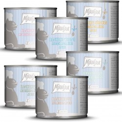 MjAMjAM - Premium Wet Food for Cats - Trial Pack I on Sauce, Pack of 6 (6 x 185 g), Grain-Free with Extra Meat MjAMjAM - Premium Wet Food for Cats - Trial Pack I on Sauce, Pack of 6 (6 x 185 g), Grain-Free with Extra Meat